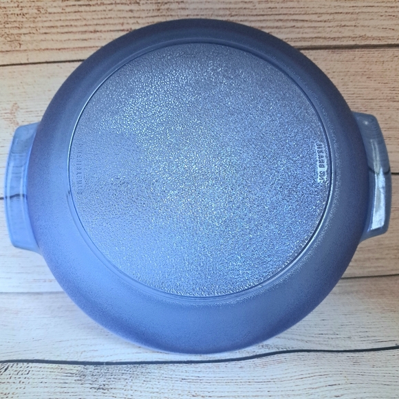 Cobalt Blue Glass Pie Plate - Vintage - Picture 2 of 4